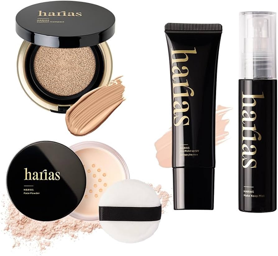 4点セット✨ハリアス クッションファンデ フェイスパウダー キープ