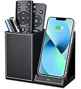 Amazon.co.jp: LADSTAG スマホ充電スタンド ペン立て PUレザー デスク