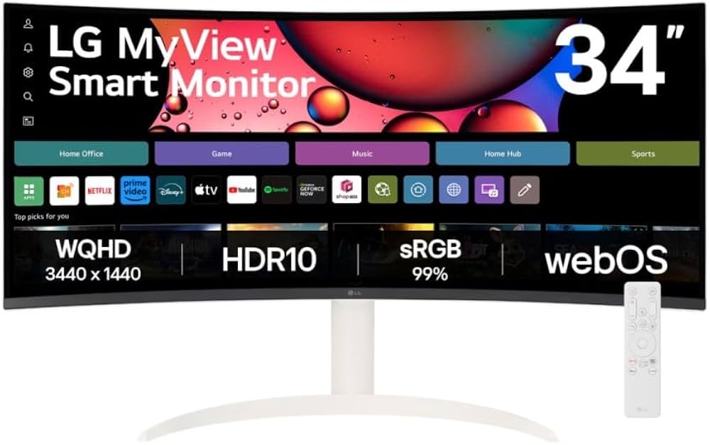 Amazon.co.jp: LG スマートモニター MyView Smart Monitor 34SR65QC-W