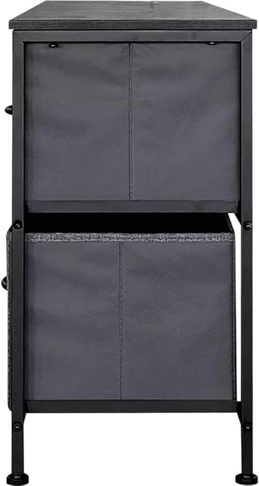 Amazon｜ニトリ 軽量 ローチェスト JH001 幅100cm グレー/ブラック