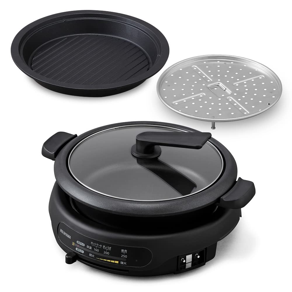 Amazon | アイリスオーヤマ ホットプレート 電気鍋 グリル鍋 2枚タイプ