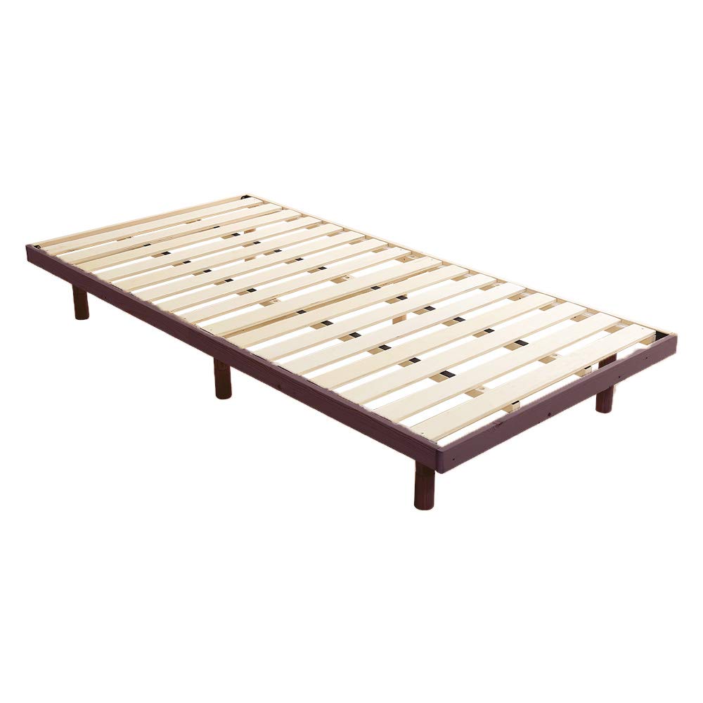 Amazon｜すのこベッド シングル 天然木 北欧産パイン材 3段階高さ調整