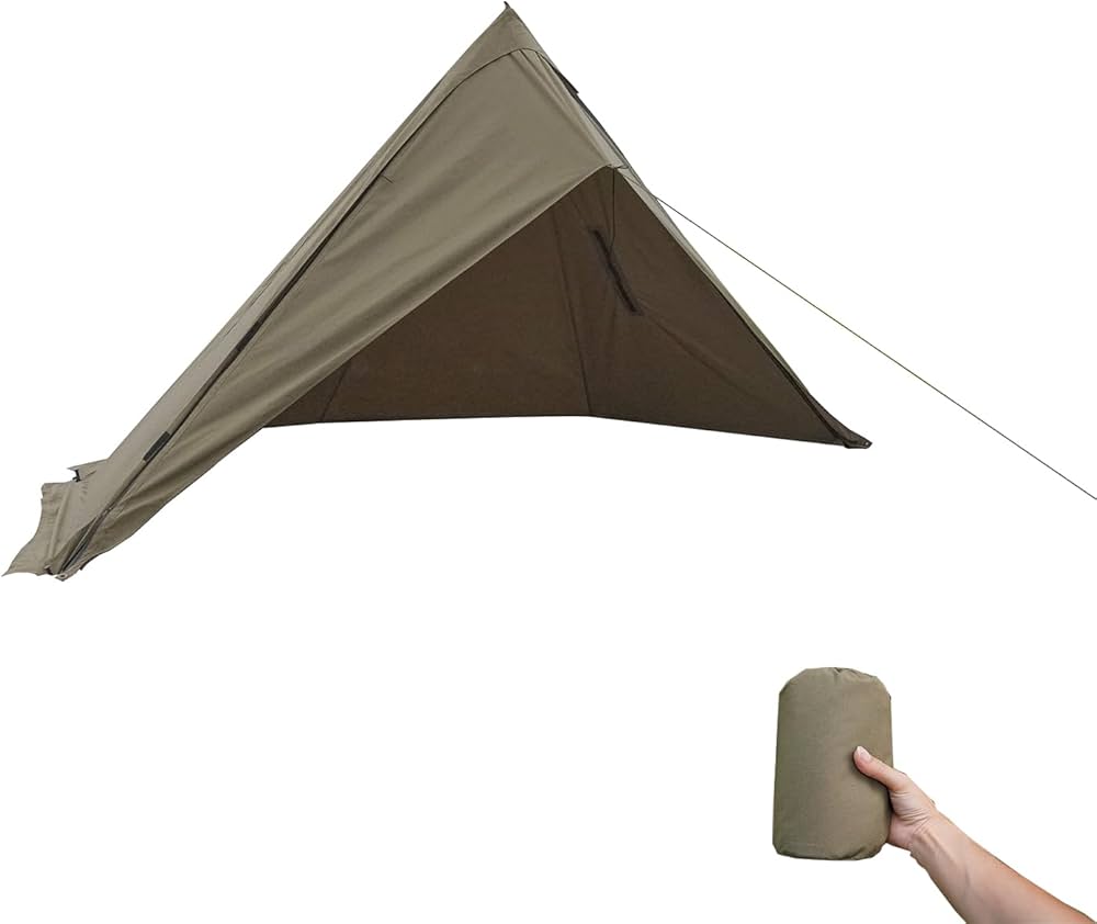 Amazon | YAJIN CRAFT 軍幕テント用前幕 ソロテント ワンポールテント