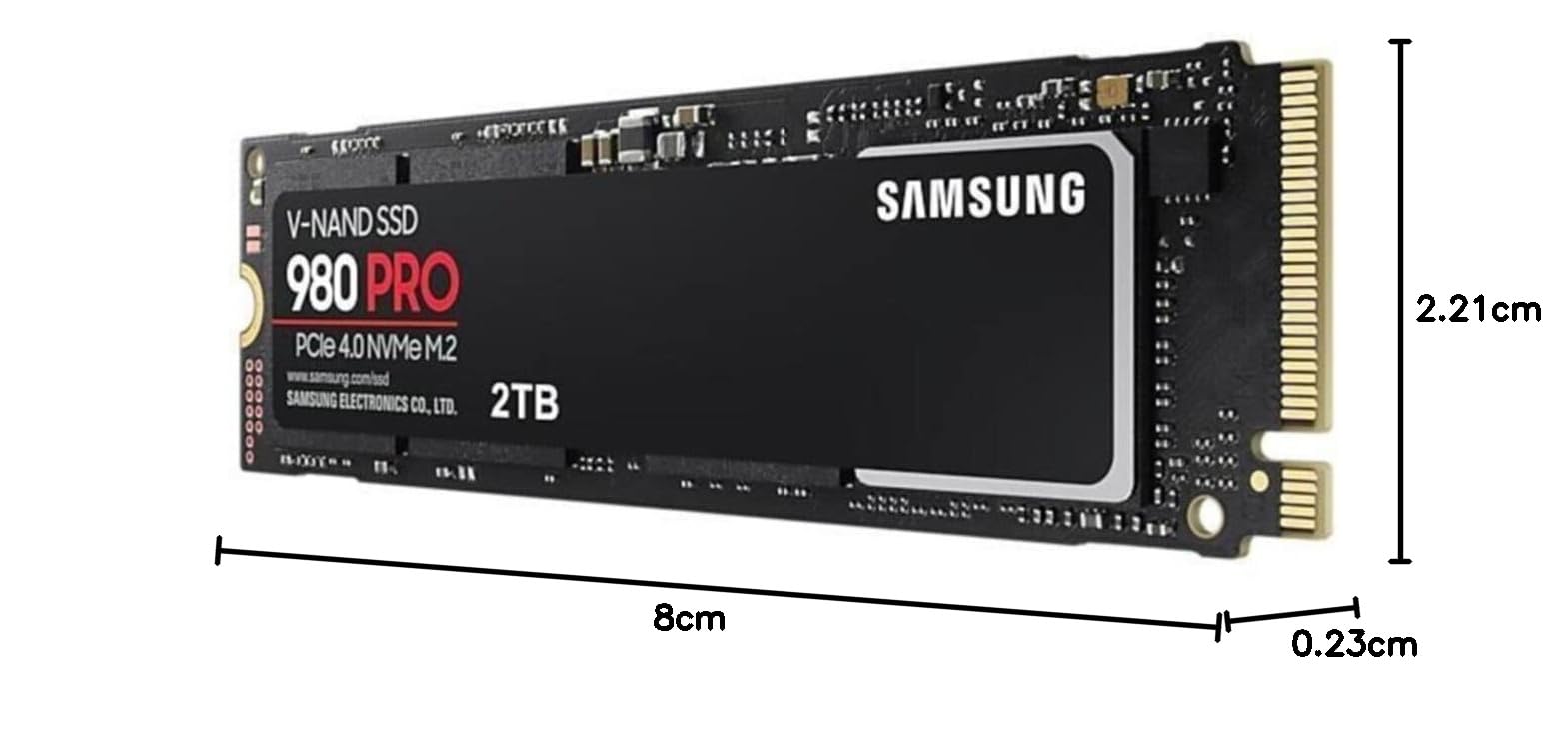 Amazon | Samsung 980 PRO 2TB 最大7,000MB/秒 PCIe 4.0 NVMe M.2
