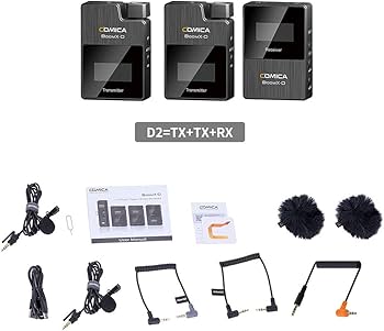 Amazon.co.jp: Comica BoomX-D D2 ワイヤレスカメラマイク ビデオ録音