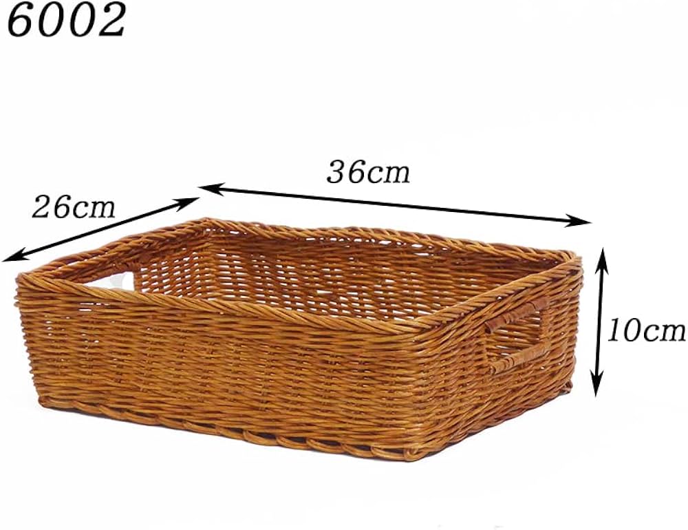 Amazon.co.jp: 型番6002 籐かご バスケット 長角トレイ A4書類対応