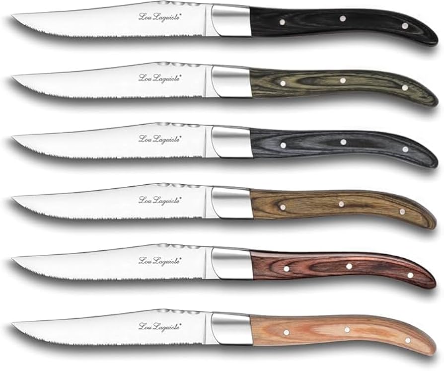 Amazon.co.jp: ルライヨールステーキナイフ 6本セット Lou Laguiole