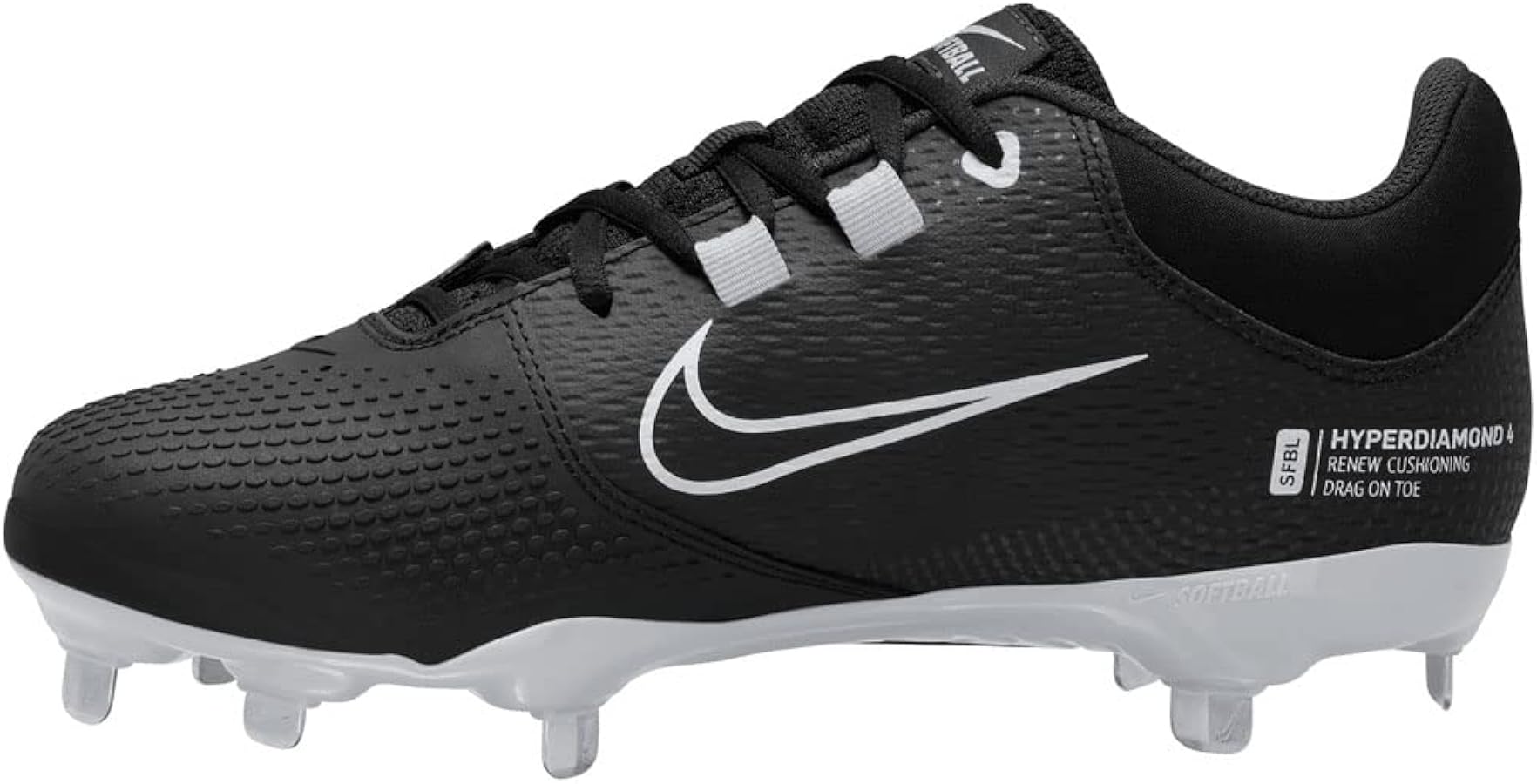 Amazon.com | Nike Hyperdiamond 4 Pro Metal Softball Cleats Black