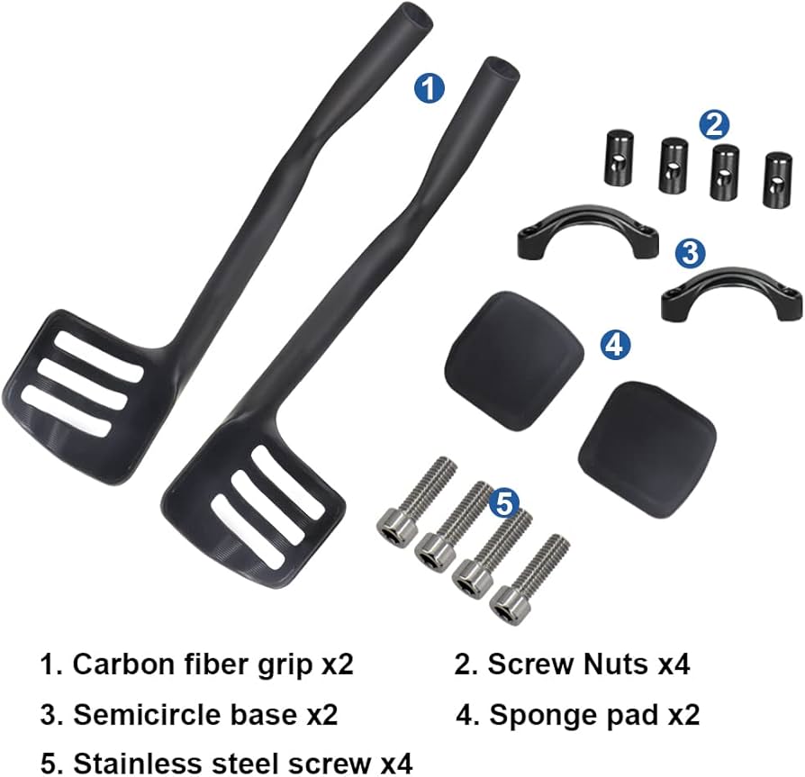 Amazon.co.jp: ttバー,ttハンドルバーカーボンエアロTTバー1-1/4