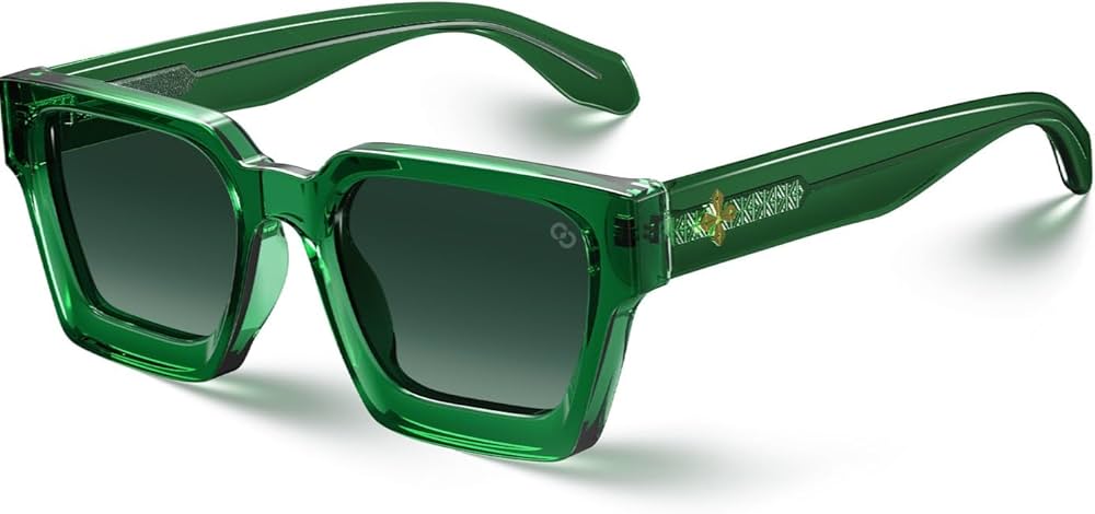 Amazon.com: VISOONE Fashion 100% UV400 Protection Rectangle TR90