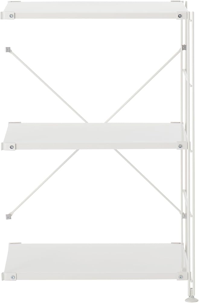 Amazon｜無印良品 スチールユニットシェルフ用スチール棚追加セット 幅