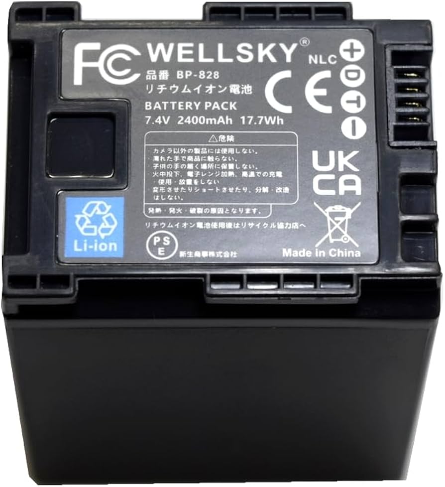 Amazon | NLC BP-820 BP-828 互換バッテリー [ 純正充電器で充電可能