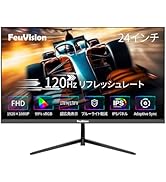 Amazon.co.jp: FeuVision モニター 24インチ 120Hz フルHD 1080p IPS