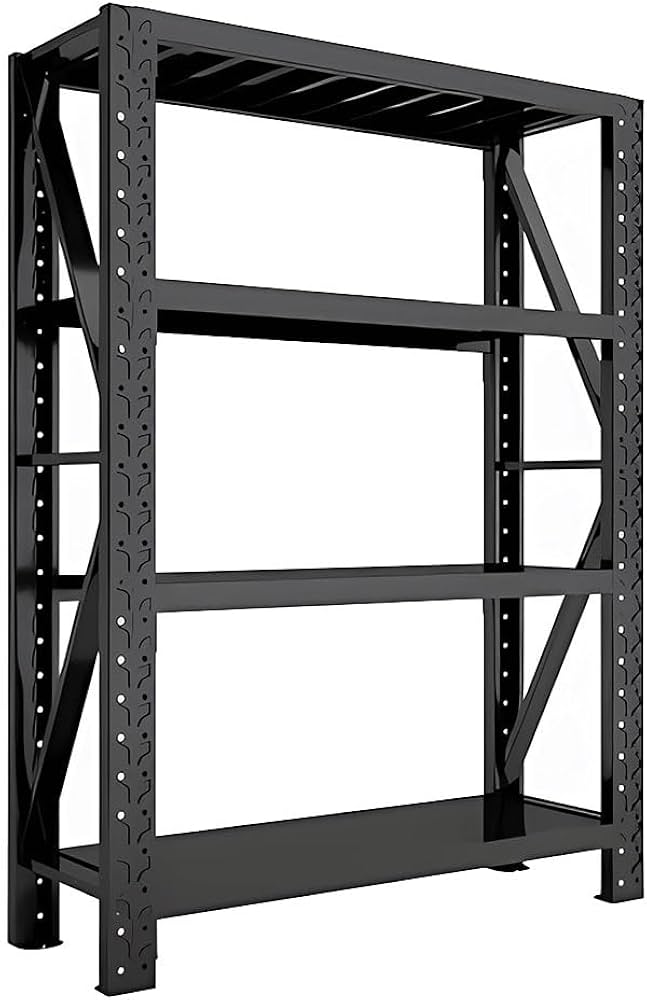 Amazon｜Vzxdzn スチールラック 幅200 業務用 メタルラック 4段 棚