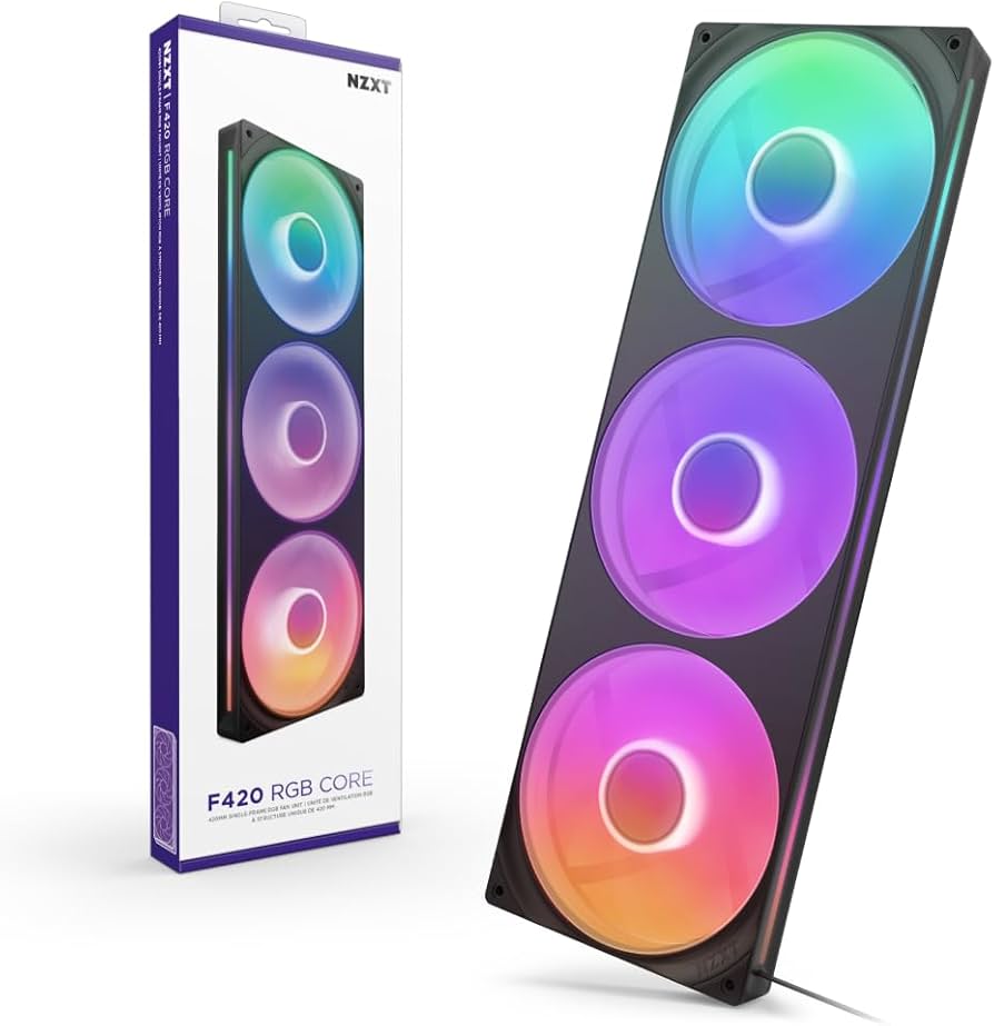 Amazon.com: NZXT F420 RGB Core - 420mm Single-Frame Fan Unit with