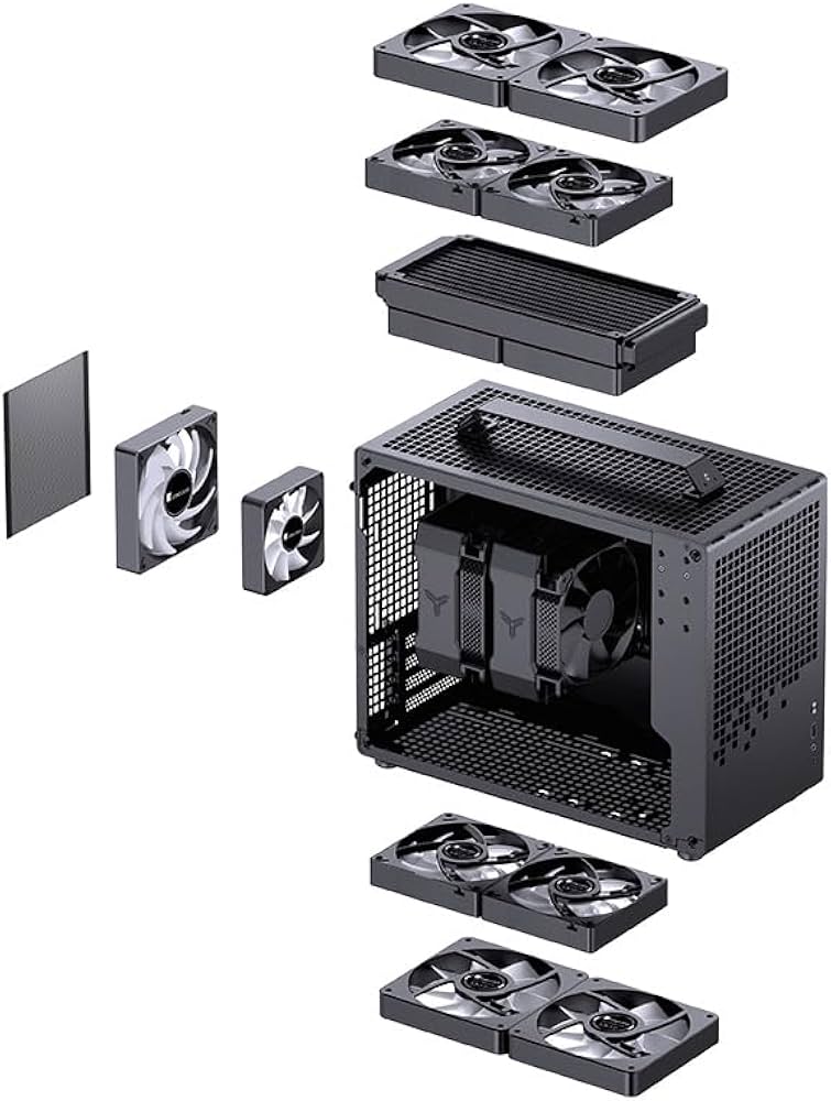 Amazon.co.jp: PCケース M-ATX ケース JONSPLUS Z20 (ブラック