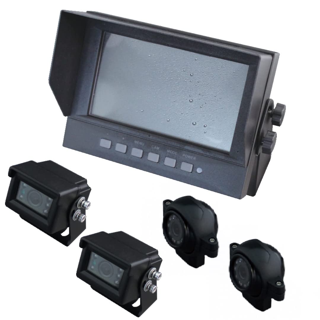 Amazon | 株式会社デルタ 現場監督 業務用 4カメラ防水モニター