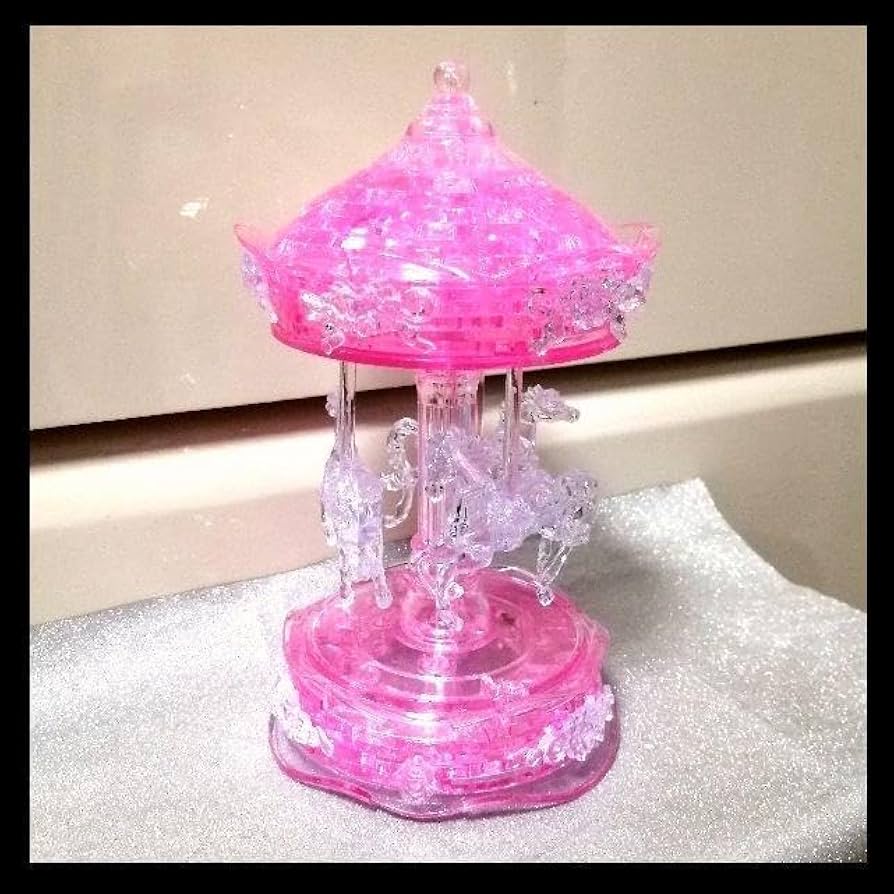 Amazon | 立体パズル 知恵玩具 クリスタルパズル ピンク