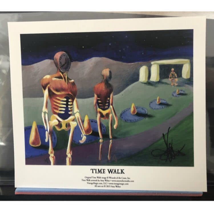Amazon.co.jp: Time Walk アートプリント サイン入り MTG : おもちゃ