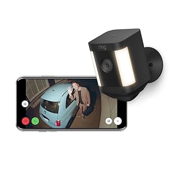 Ring Spotlight Cam Plus, Battery ブラック - センサーライト付き