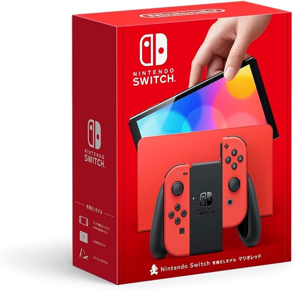 Nintendo Switch Console - OLED Model: Mario Red Limited Edition
