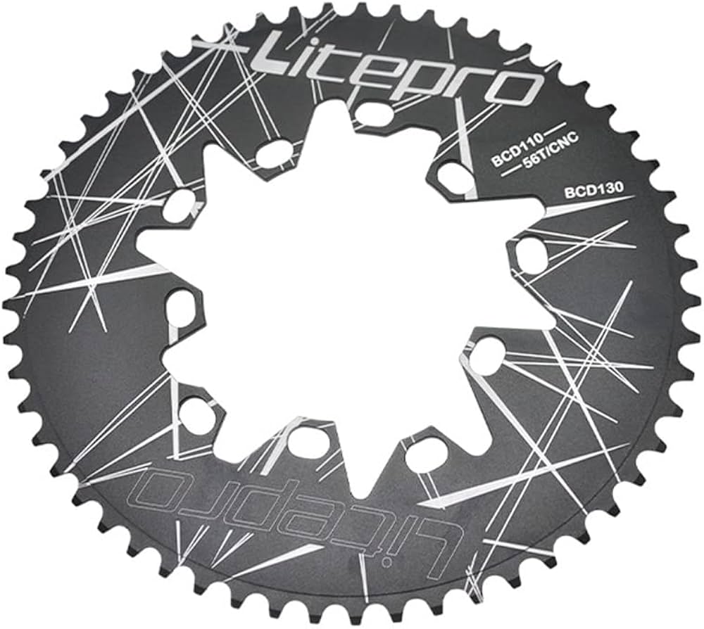 Amazon | Litepro 54T 56T 58T バイク ディスク チェーンリング ダブル