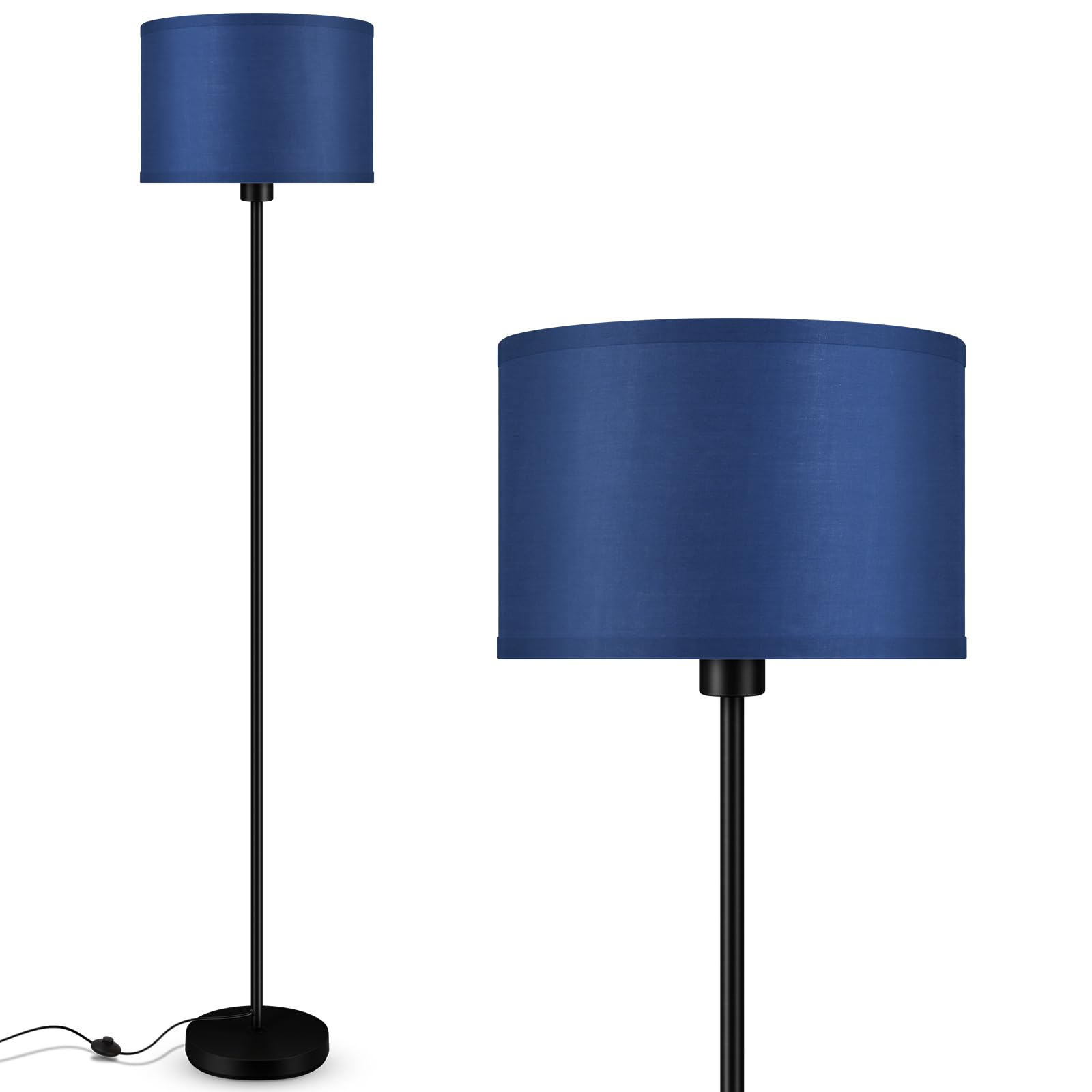 Blue Floor Lamps, Standing Lamp, Modern Floor Lamp with Blue Lamp