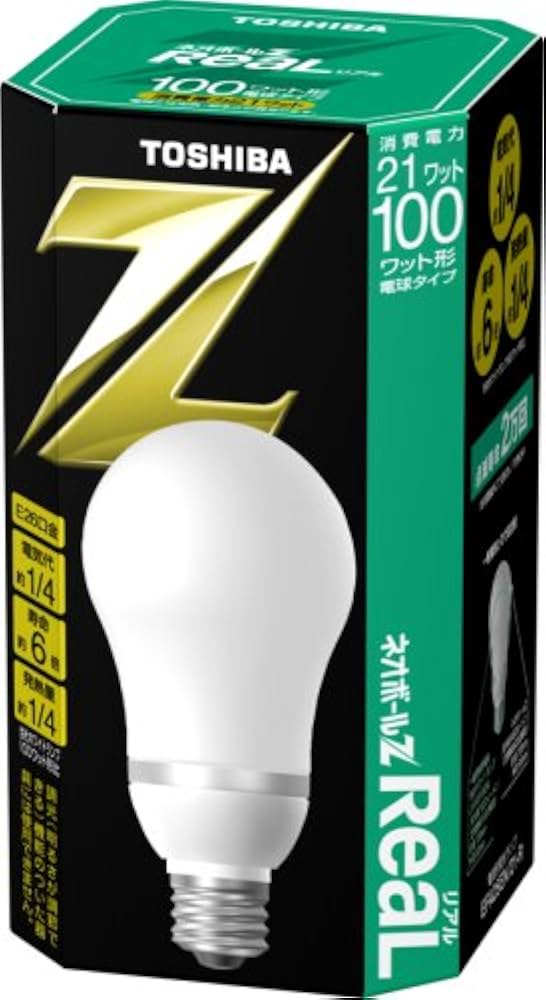 Amazon | 東芝ライテック 電球形蛍光灯 ネオボールZリアルA形