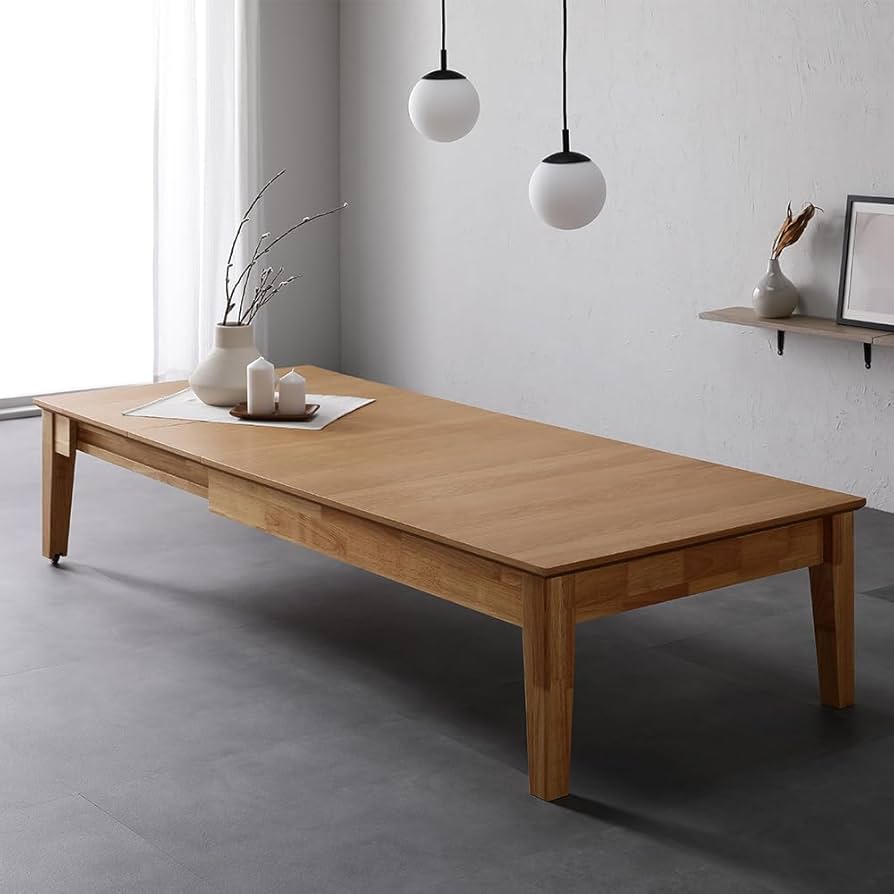 Amazon.co.jp: RASIK ローテーブル エクステンション 伸縮式 高さ37cm