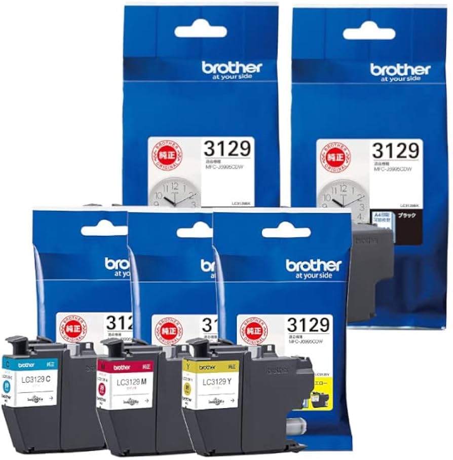 Amazon.co.jp: ブラザー インクカートリッジ LC3129 カラー4色5個