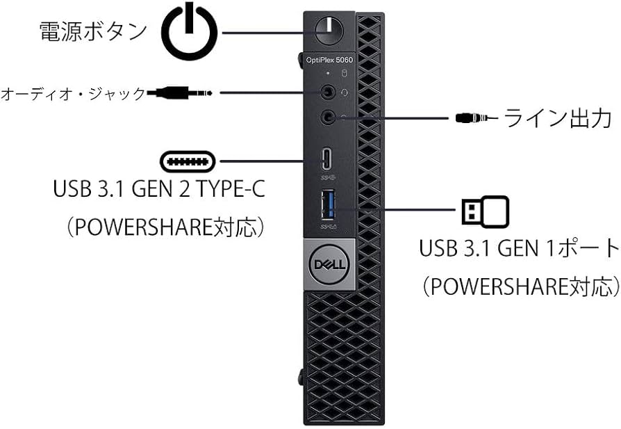 Amazon.co.jp: 【整備済み品】 Dell 超ミニPC OptiPlex 5060 Micro