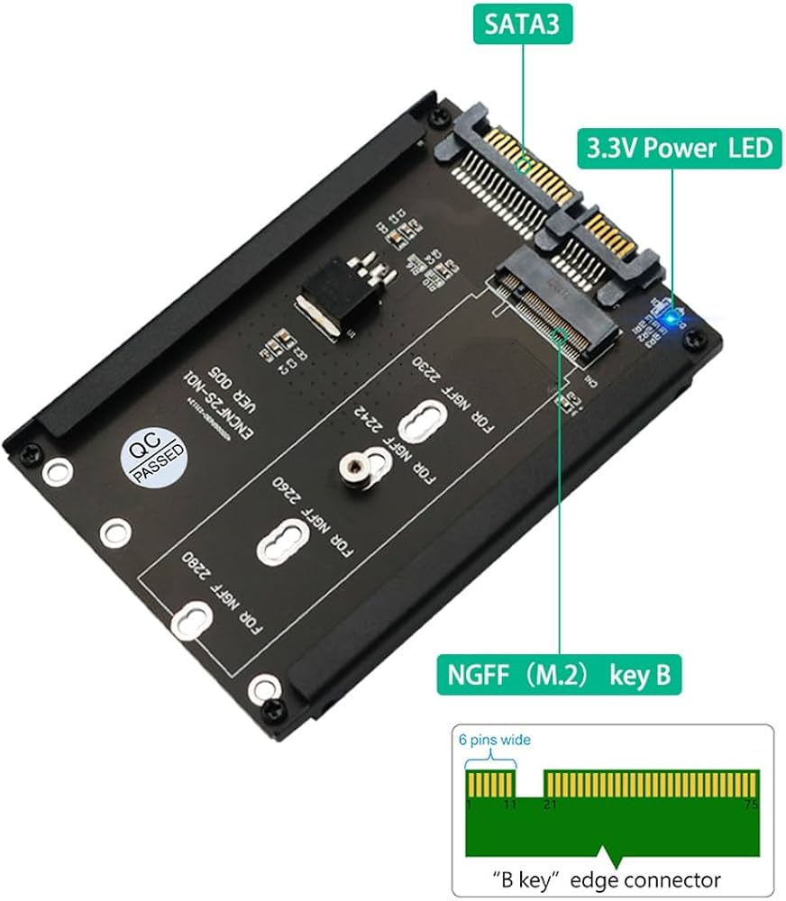 Amazon.co.jp: JMT M.2 NGFF Key B SSD - 2.5インチ SATA III