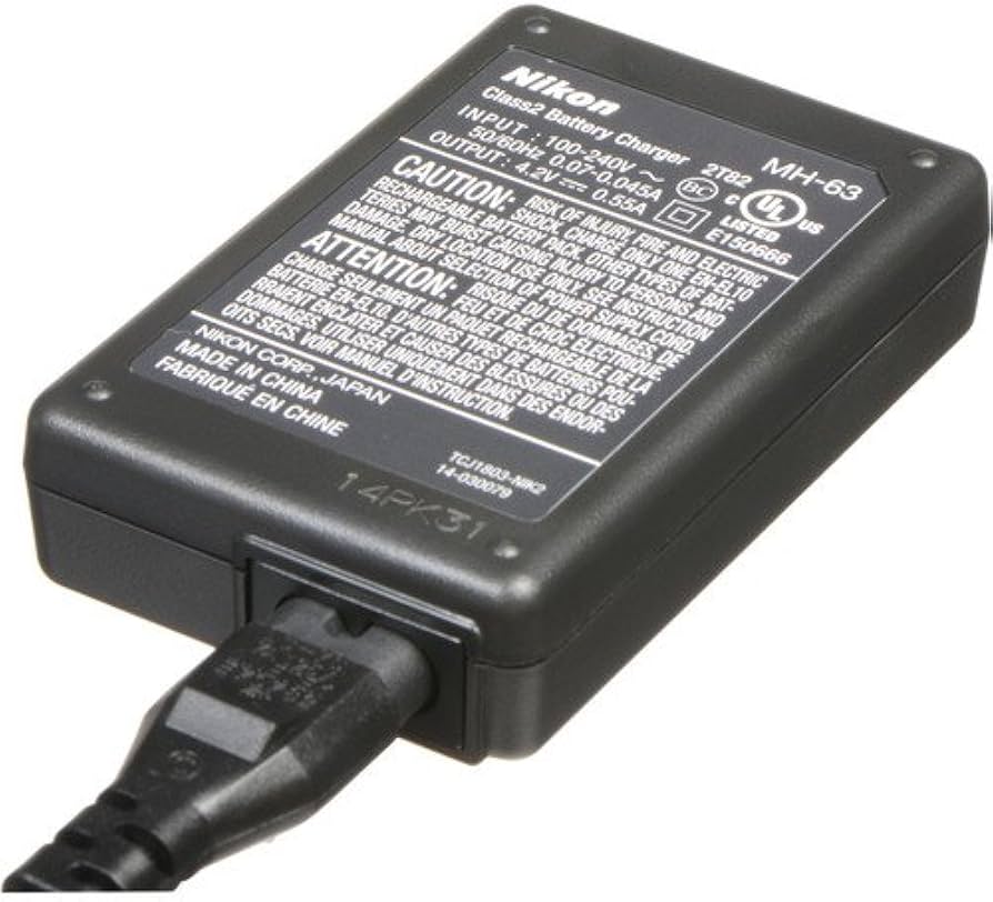 Amazon | MH-63 MH63 充電器 EN-El10バッテリー用 Coolpix S60 S80