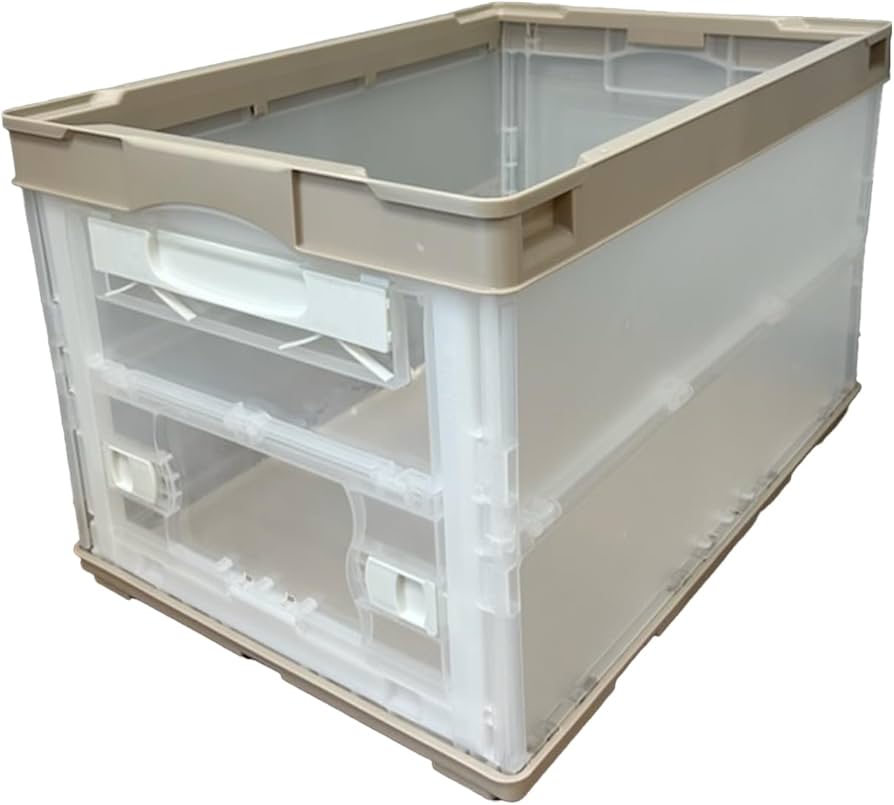 Amazon｜リス 折りたたみコンテナ 50L 収納ボックス (側面オープン