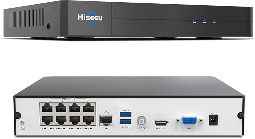 Amazon.com : 【16 channel Extendable】Hiseeu 8 Port 4K PoE Network