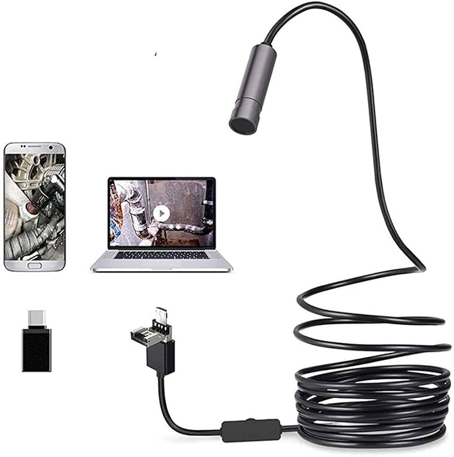 Amazon.co.jp: 内視鏡 カメラ 2594X1944P 産業用内視鏡 IP67防水