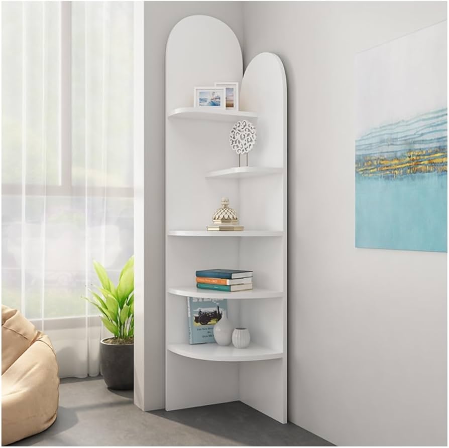 Amazon｜コーナーシェルフコーナーラック 5段コーナー棚肥厚ボード