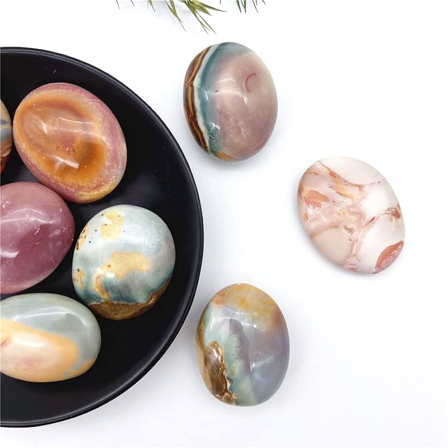 Amazon.co.jp: 1pc ナチュラル ポリクローム ジャスパー オーシャン