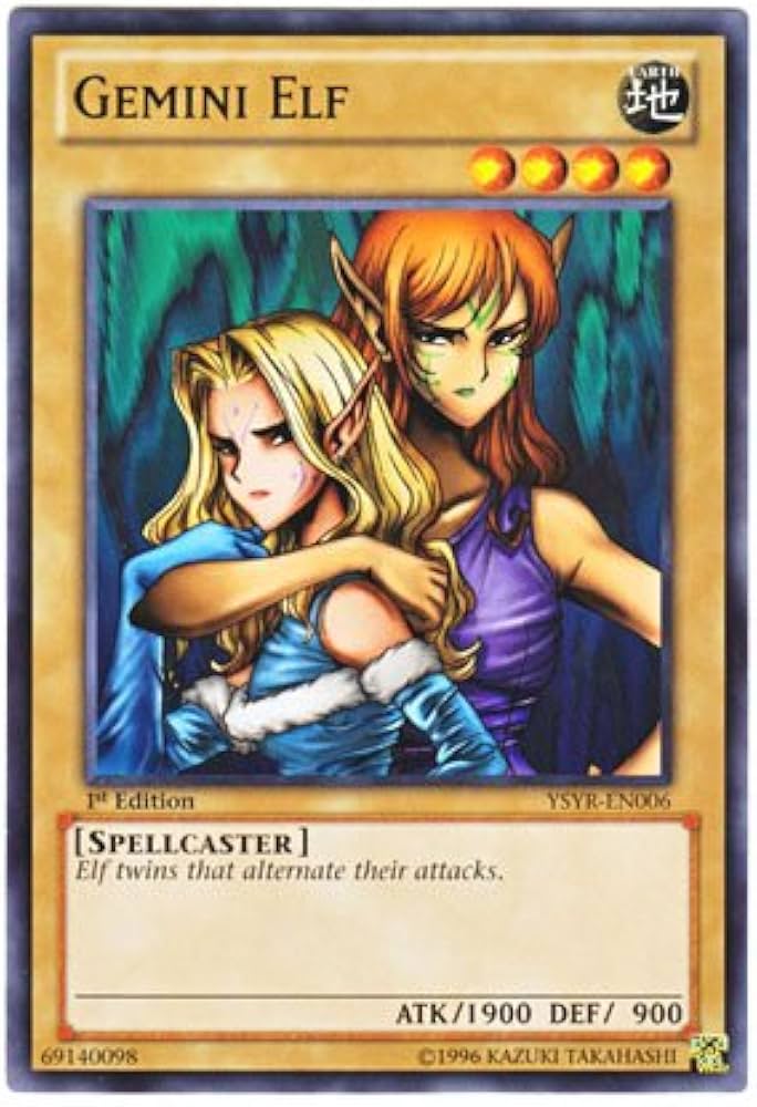 Amazon.co.jp: 遊戯王 英語版 YSYR-EN006 Gemini Elf ヂェミナイ