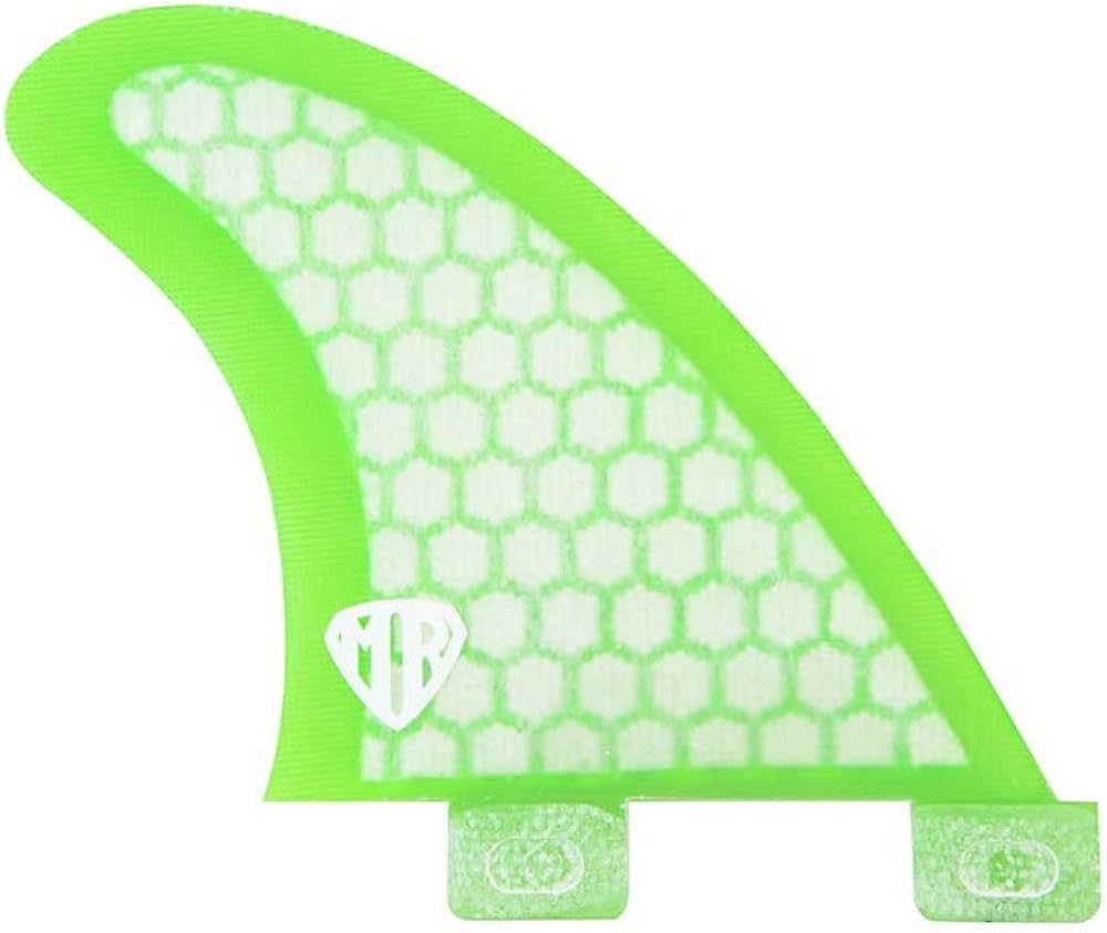 Amazon.com : FCS MR-TFX Tri Fin Surfboard Fin Set - Green : Sports