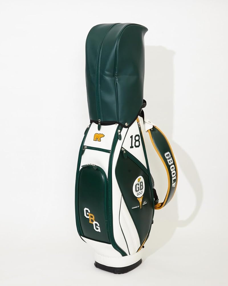 Amazon | [ジービーゴルフ] GBG キャディーバッグ ホワイト×グリーン