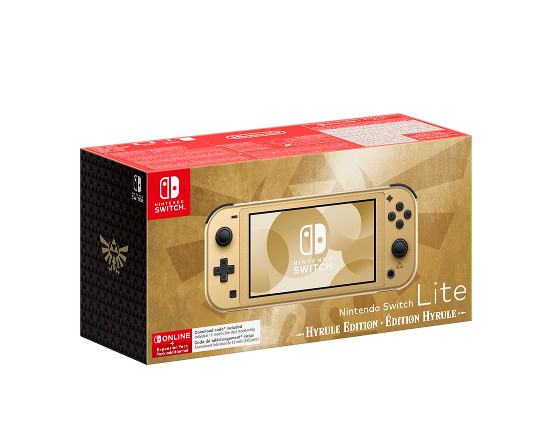 Nintendo Switch Lite: Hyrule Edition + 12 Months NSO: Nintendo