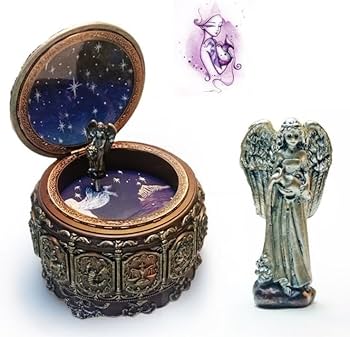 Amazon | HFJEM オルゴール ヴィンテージオルゴール LEDライト 機械式