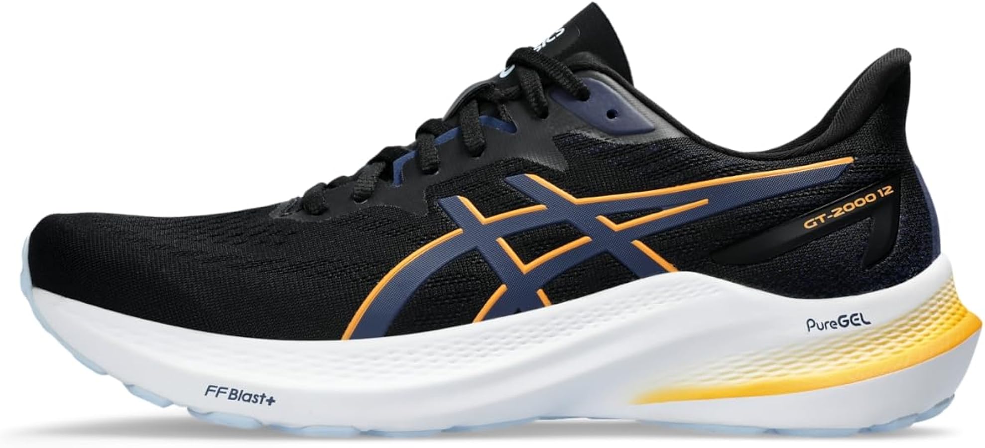 Amazon | ASICS メンズ GT-2000 12 ランニングシューズ, ブラック