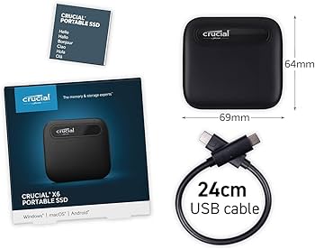 Amazon.com: Crucial X6 4 TB Portable Solid State Drive - Internal