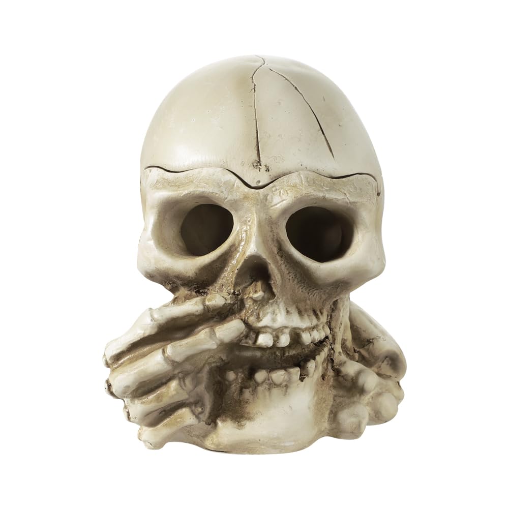 Amazon.co.jp: 髑髏 頭蓋骨 模型 ハロウィン 飾り ガラ空き ドクロ