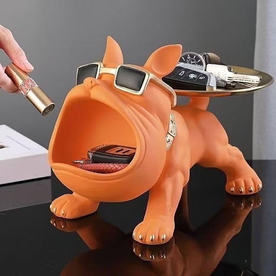 Amazon.co.jp: ブルドッグ鍵置きトレイ 犬型キースタンド - おしゃれ
