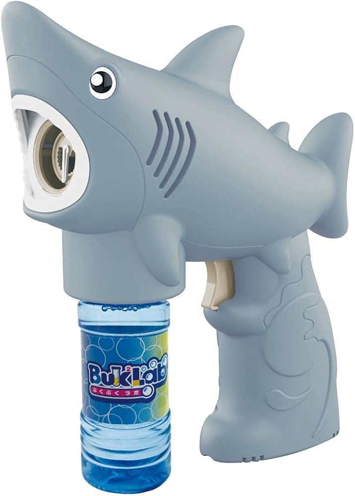 Amazon | BukBukLAB(ぶくぶくラボ) シャボン玉 電動 サメのバブルガン