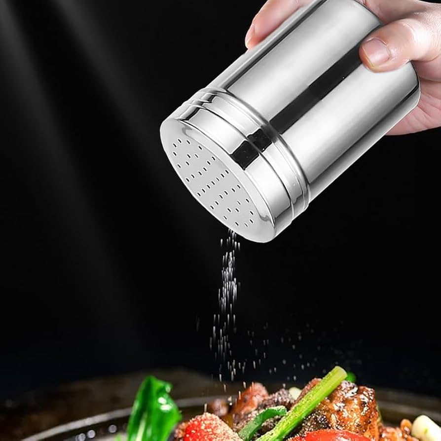 Amazon｜塩コショウ 容器 304ステンレス 調味料 容器 塩入れ 穴付き