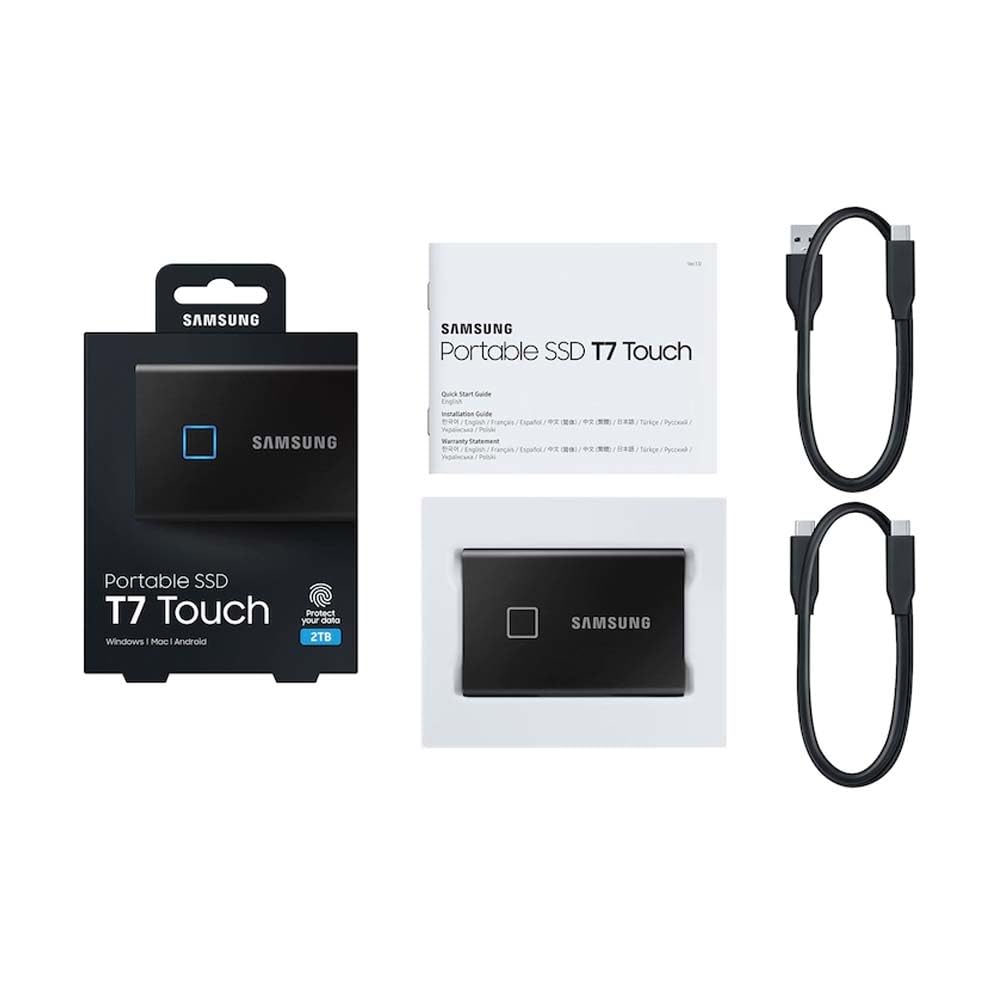 Amazon | Samsung T7 Touch Portable SSD 2TB USB 3.2 Gen.2 External